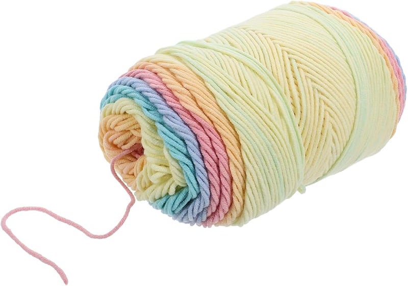 Multicolor Cotton Acrylic Rope for DIY Weaving Knitting Soft Craft String Home Decor - Image 1